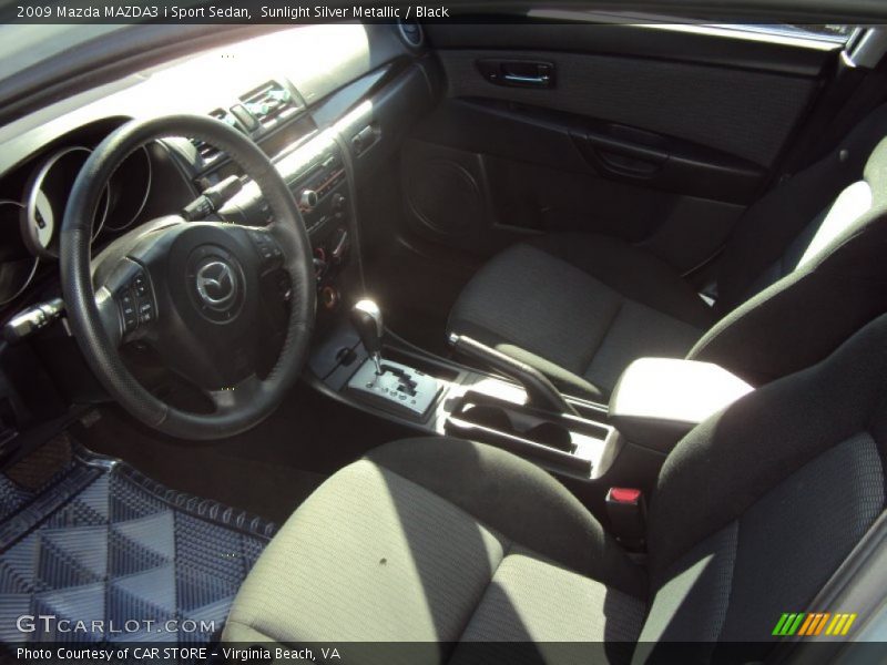 Sunlight Silver Metallic / Black 2009 Mazda MAZDA3 i Sport Sedan