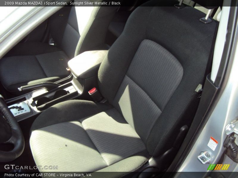 Sunlight Silver Metallic / Black 2009 Mazda MAZDA3 i Sport Sedan