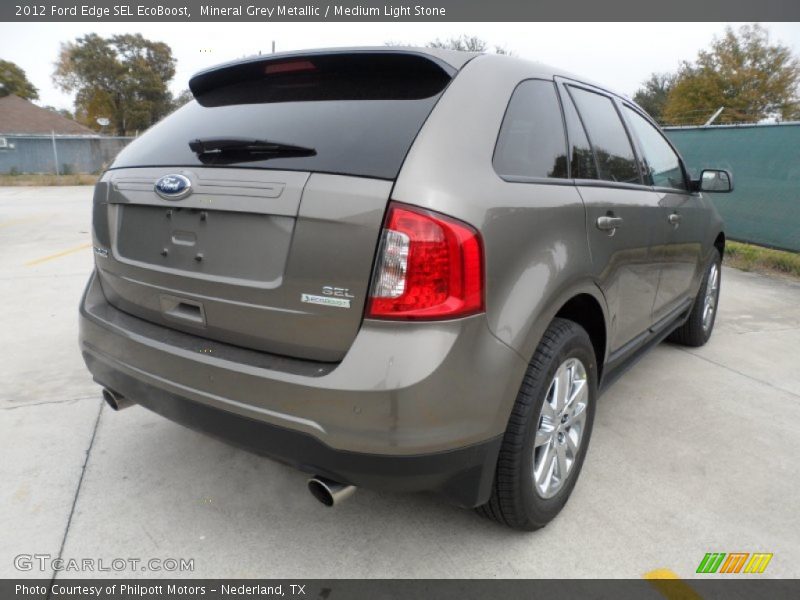 Mineral Grey Metallic / Medium Light Stone 2012 Ford Edge SEL EcoBoost