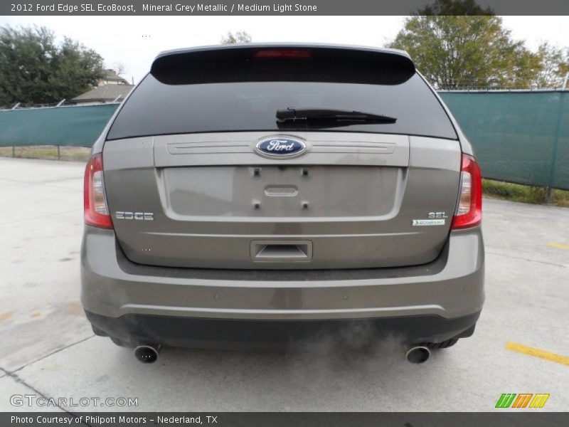 Mineral Grey Metallic / Medium Light Stone 2012 Ford Edge SEL EcoBoost