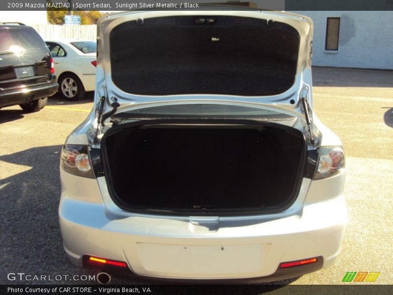 Sunlight Silver Metallic / Black 2009 Mazda MAZDA3 i Sport Sedan