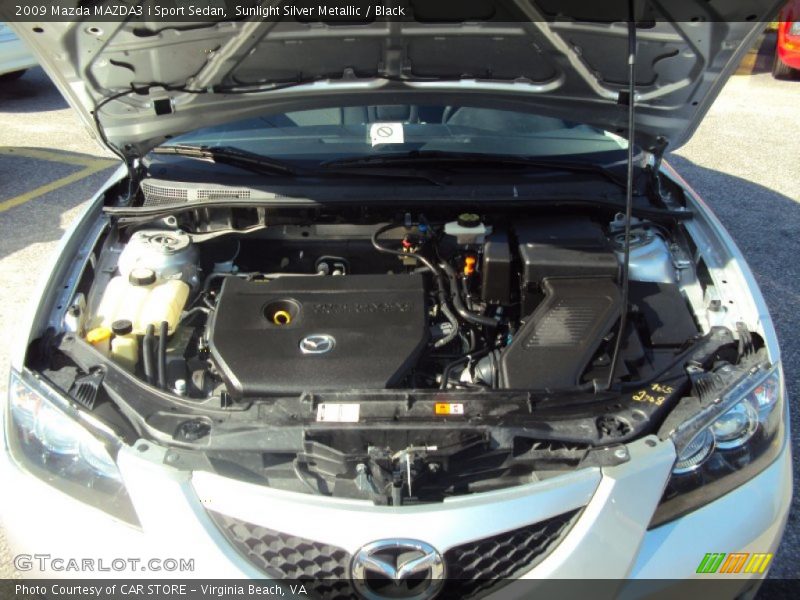 Sunlight Silver Metallic / Black 2009 Mazda MAZDA3 i Sport Sedan