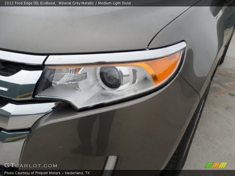 Mineral Grey Metallic / Medium Light Stone 2012 Ford Edge SEL EcoBoost