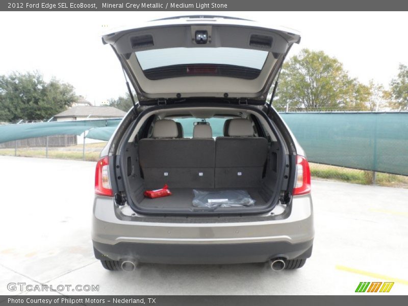 Mineral Grey Metallic / Medium Light Stone 2012 Ford Edge SEL EcoBoost