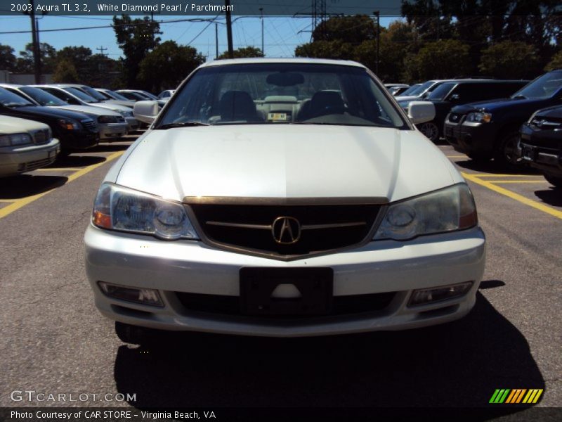 White Diamond Pearl / Parchment 2003 Acura TL 3.2