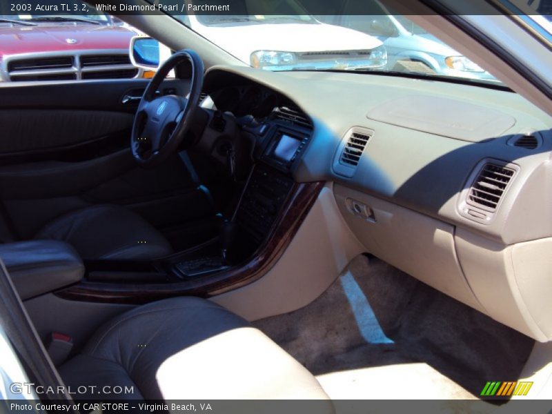 White Diamond Pearl / Parchment 2003 Acura TL 3.2