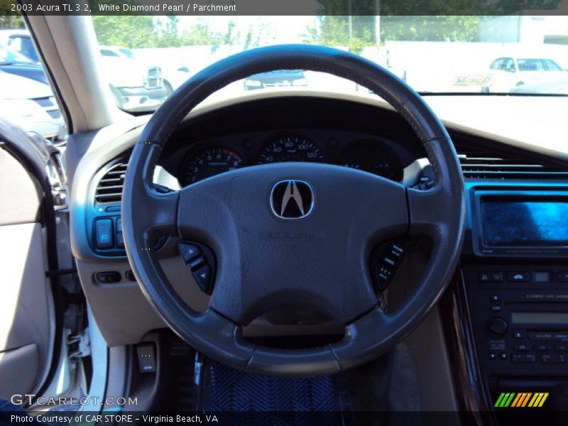 White Diamond Pearl / Parchment 2003 Acura TL 3.2