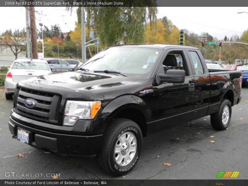 Black / Stone/Medium Stone 2009 Ford F150 STX SuperCab 4x4