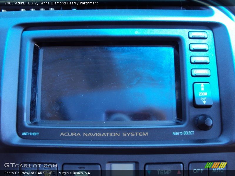 White Diamond Pearl / Parchment 2003 Acura TL 3.2