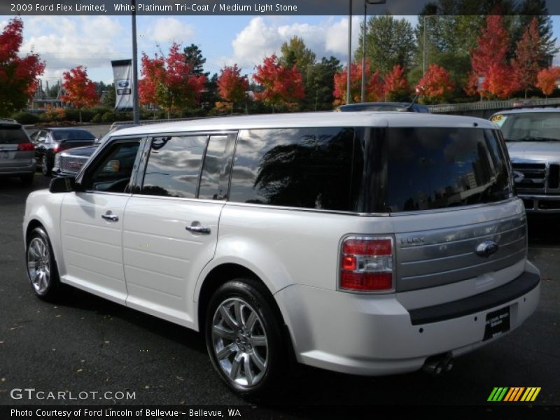 White Platinum Tri-Coat / Medium Light Stone 2009 Ford Flex Limited