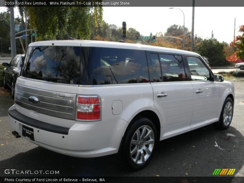 White Platinum Tri-Coat / Medium Light Stone 2009 Ford Flex Limited