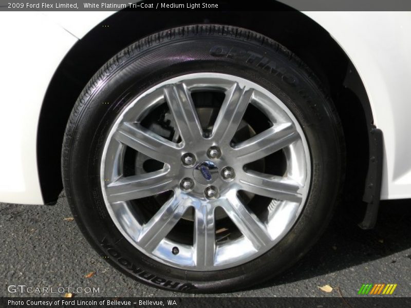 White Platinum Tri-Coat / Medium Light Stone 2009 Ford Flex Limited