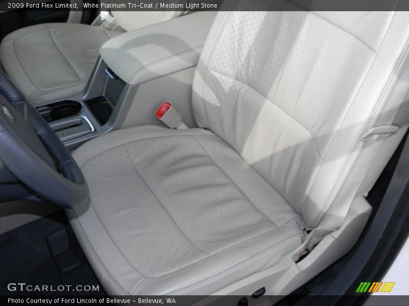 White Platinum Tri-Coat / Medium Light Stone 2009 Ford Flex Limited