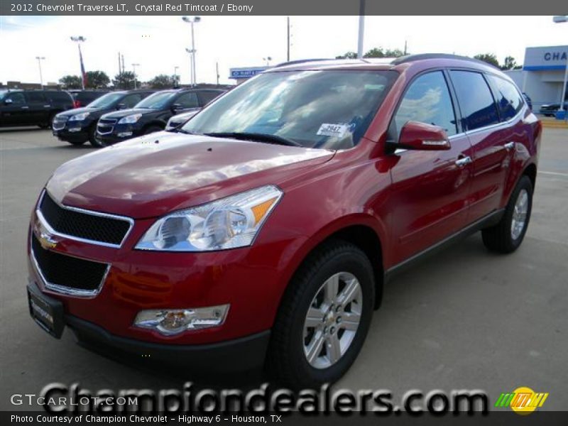 Crystal Red Tintcoat / Ebony 2012 Chevrolet Traverse LT