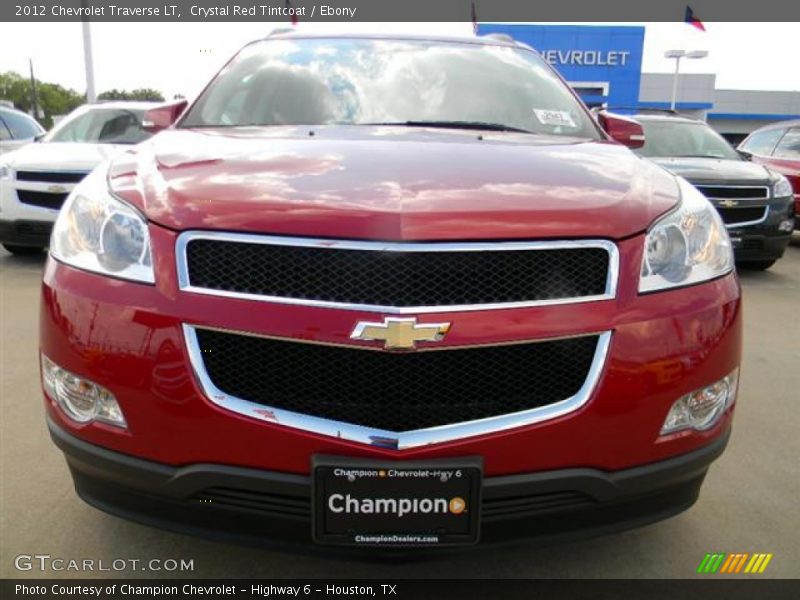 Crystal Red Tintcoat / Ebony 2012 Chevrolet Traverse LT