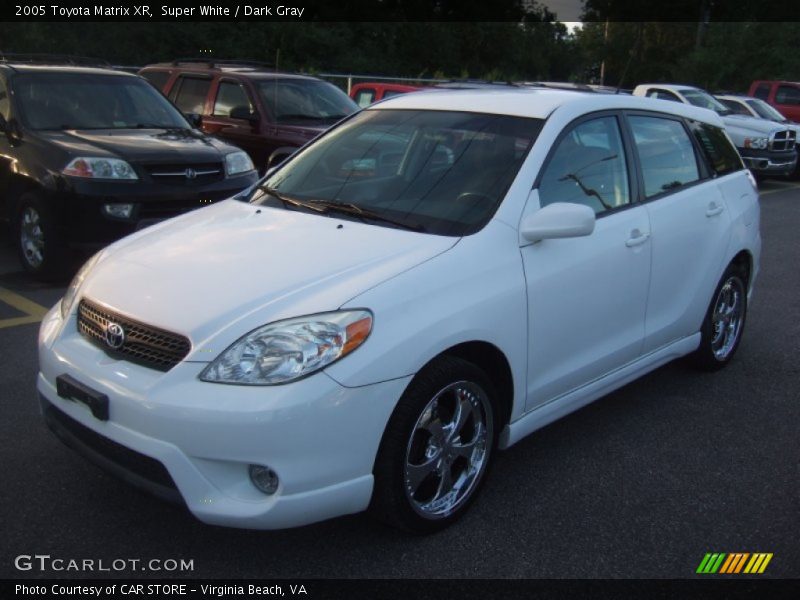Super White / Dark Gray 2005 Toyota Matrix XR