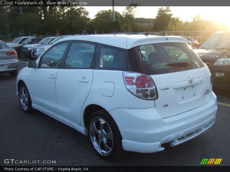 Super White / Dark Gray 2005 Toyota Matrix XR