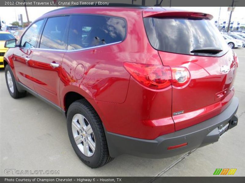 Crystal Red Tintcoat / Ebony 2012 Chevrolet Traverse LT