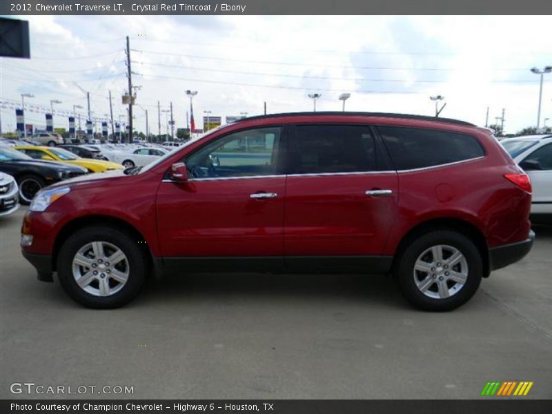 Crystal Red Tintcoat / Ebony 2012 Chevrolet Traverse LT