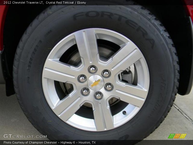 Crystal Red Tintcoat / Ebony 2012 Chevrolet Traverse LT