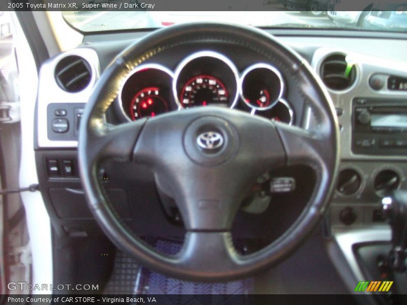 Super White / Dark Gray 2005 Toyota Matrix XR