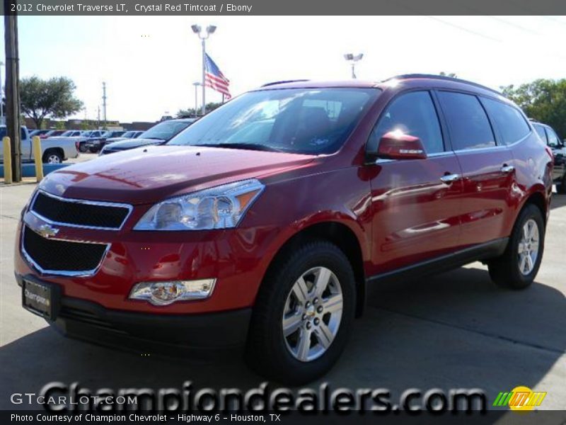 Crystal Red Tintcoat / Ebony 2012 Chevrolet Traverse LT