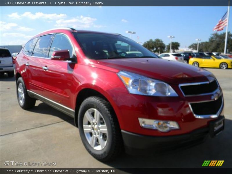 Crystal Red Tintcoat / Ebony 2012 Chevrolet Traverse LT