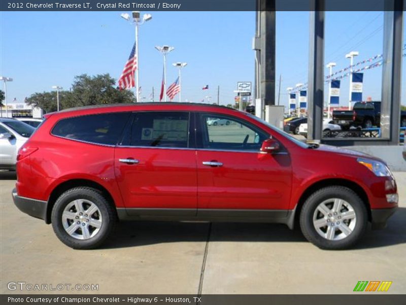 Crystal Red Tintcoat / Ebony 2012 Chevrolet Traverse LT
