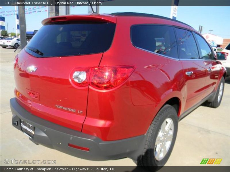 Crystal Red Tintcoat / Ebony 2012 Chevrolet Traverse LT