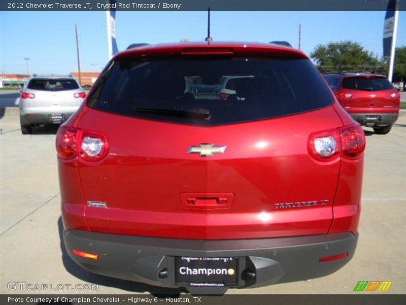 Crystal Red Tintcoat / Ebony 2012 Chevrolet Traverse LT