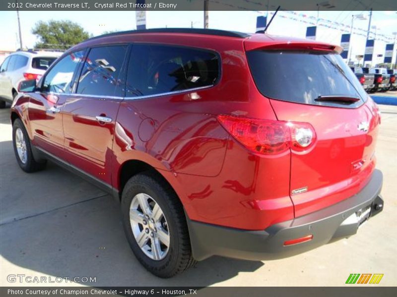 Crystal Red Tintcoat / Ebony 2012 Chevrolet Traverse LT