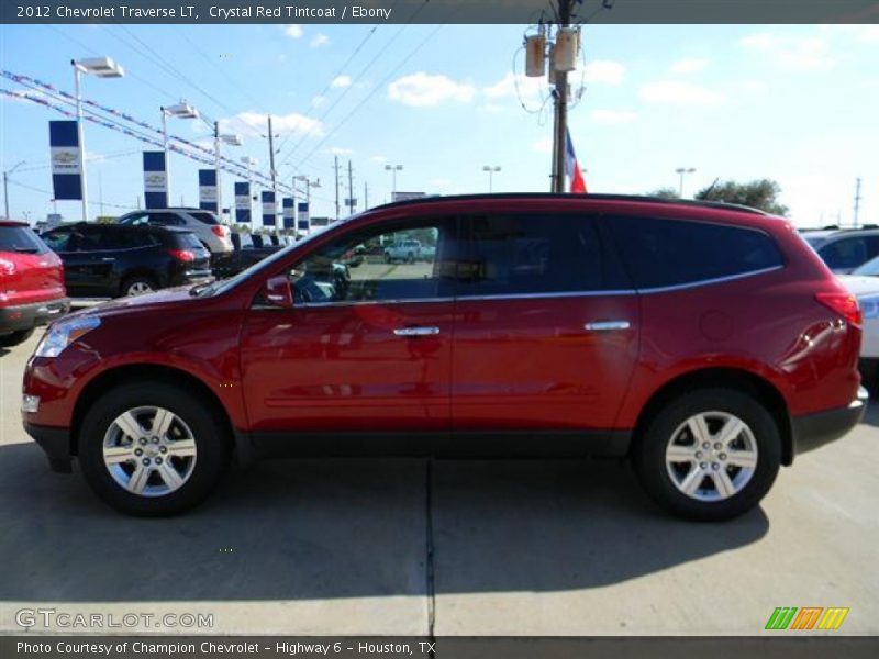 Crystal Red Tintcoat / Ebony 2012 Chevrolet Traverse LT