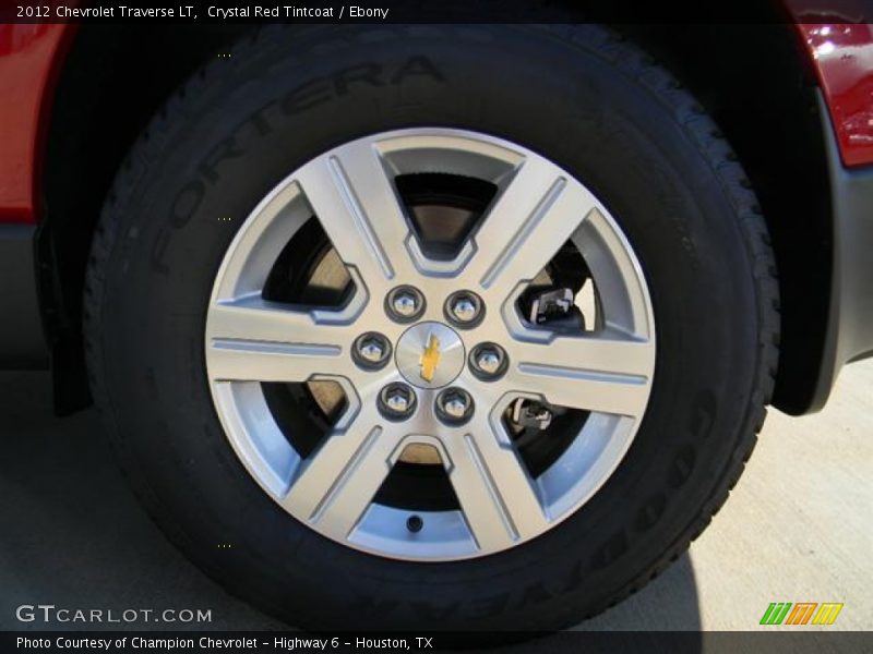 Crystal Red Tintcoat / Ebony 2012 Chevrolet Traverse LT