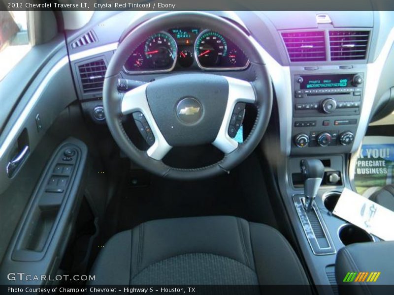 Crystal Red Tintcoat / Ebony 2012 Chevrolet Traverse LT