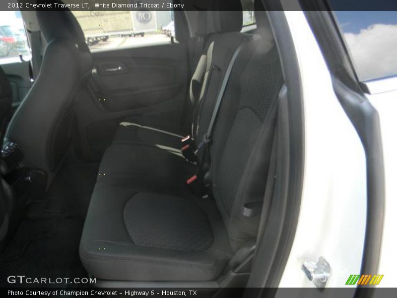 White Diamond Tricoat / Ebony 2012 Chevrolet Traverse LT