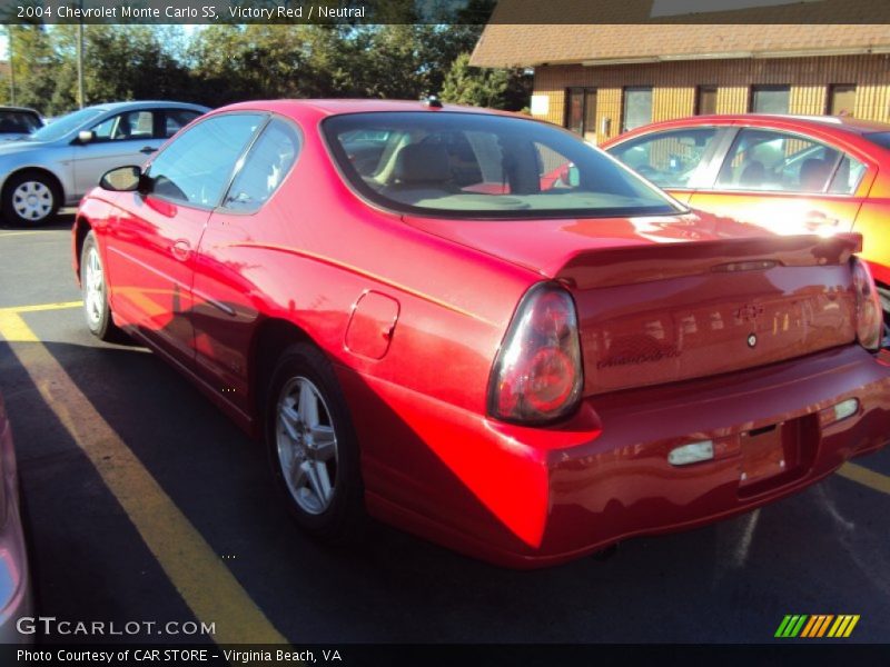 Victory Red / Neutral 2004 Chevrolet Monte Carlo SS