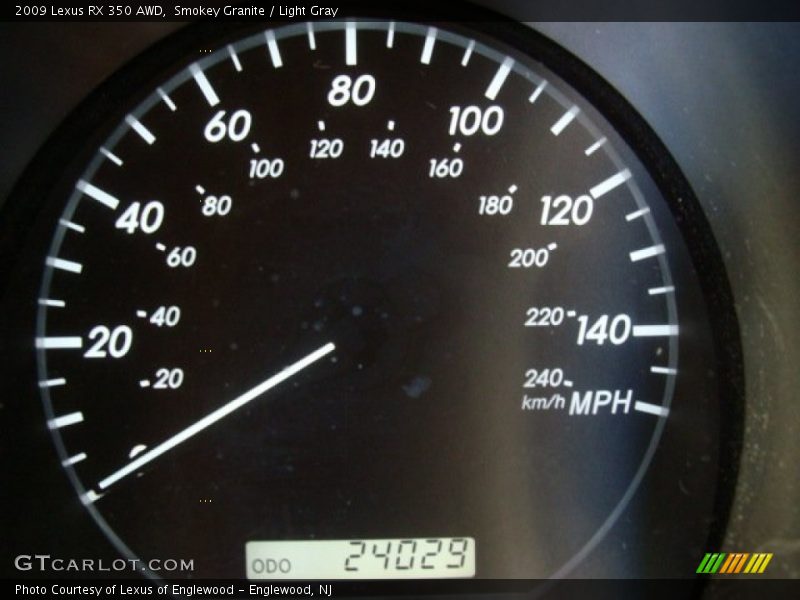Smokey Granite / Light Gray 2009 Lexus RX 350 AWD