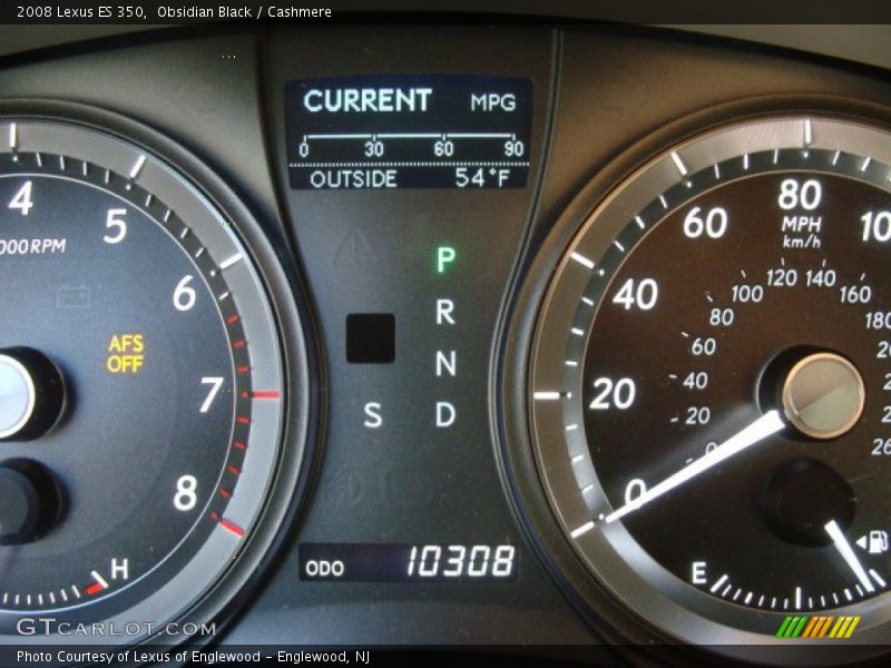 Obsidian Black / Cashmere 2008 Lexus ES 350