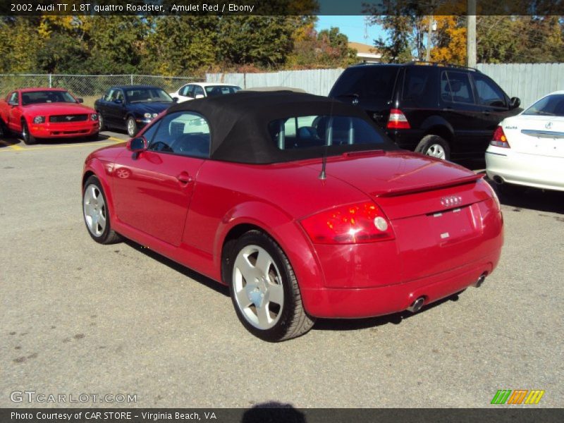 Amulet Red / Ebony 2002 Audi TT 1.8T quattro Roadster
