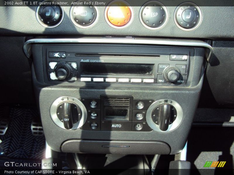 Amulet Red / Ebony 2002 Audi TT 1.8T quattro Roadster