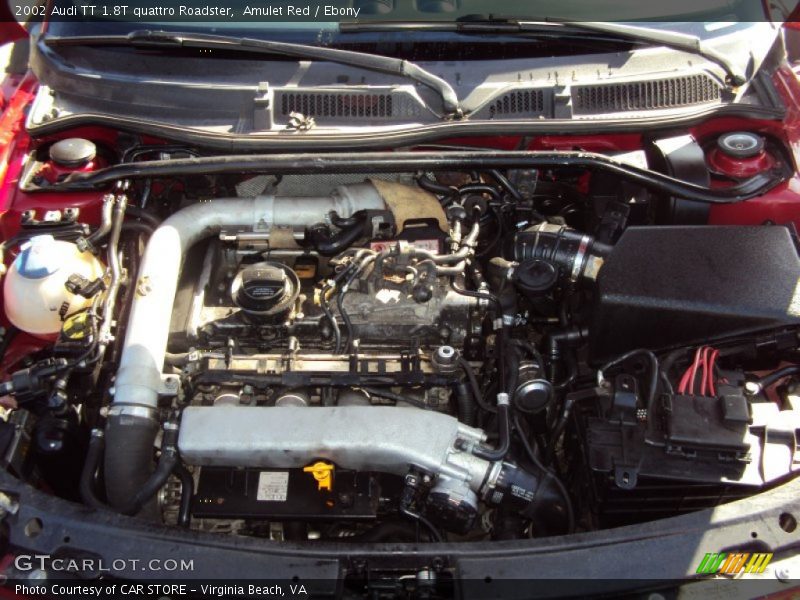  2002 TT 1.8T quattro Roadster Engine - 1.8 Liter Turbocharged DOHC 20-Valve 4 Cylinder