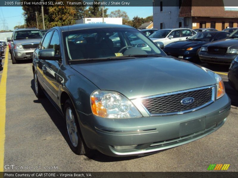 Titanium Green Metallic / Shale Grey 2005 Ford Five Hundred SEL AWD