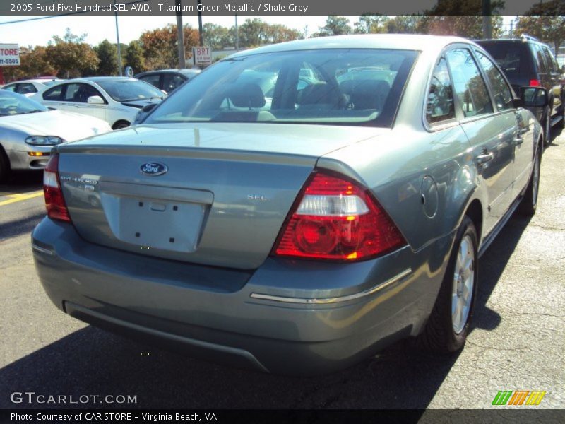 Titanium Green Metallic / Shale Grey 2005 Ford Five Hundred SEL AWD