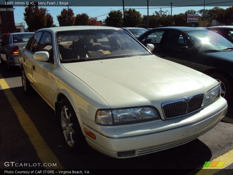 Ivory Pearl / Beige 1995 Infiniti Q 45