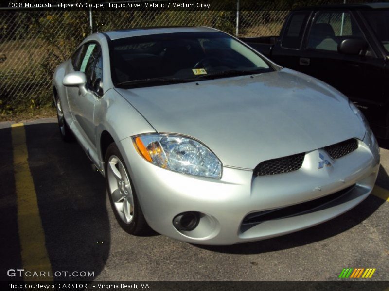 Liquid Silver Metallic / Medium Gray 2008 Mitsubishi Eclipse GS Coupe