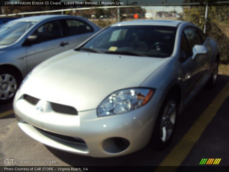 Liquid Silver Metallic / Medium Gray 2008 Mitsubishi Eclipse GS Coupe