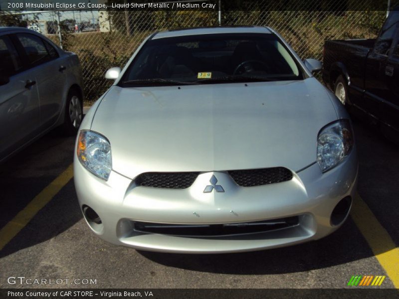 Liquid Silver Metallic / Medium Gray 2008 Mitsubishi Eclipse GS Coupe
