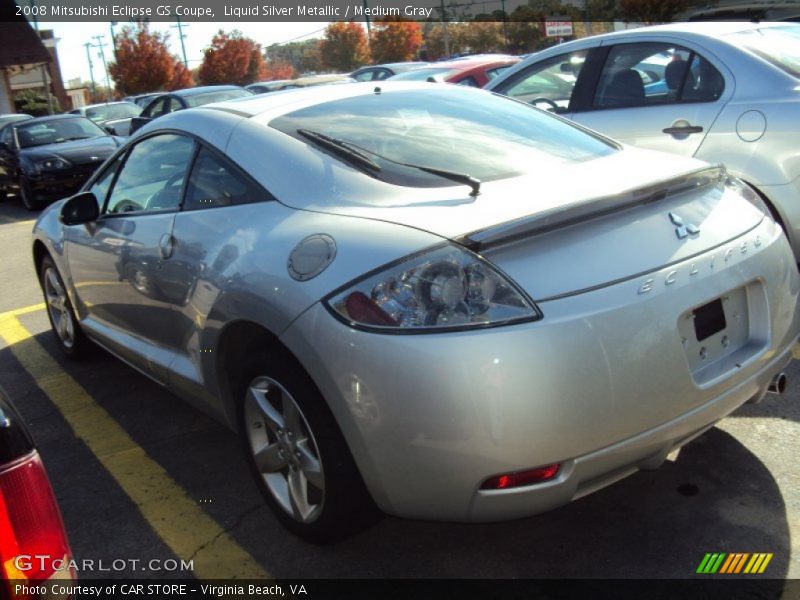 Liquid Silver Metallic / Medium Gray 2008 Mitsubishi Eclipse GS Coupe