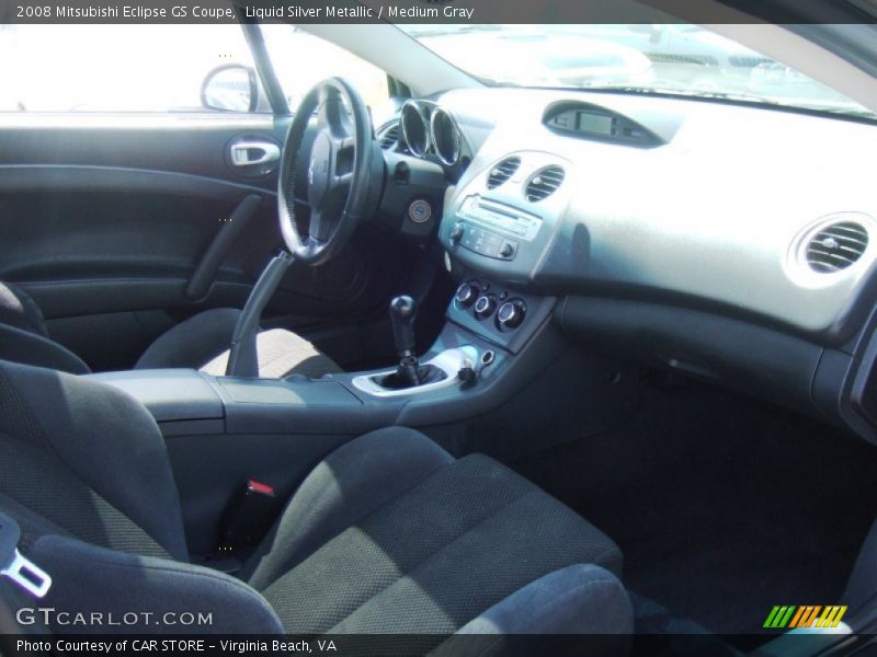 Liquid Silver Metallic / Medium Gray 2008 Mitsubishi Eclipse GS Coupe