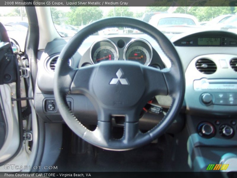 Liquid Silver Metallic / Medium Gray 2008 Mitsubishi Eclipse GS Coupe
